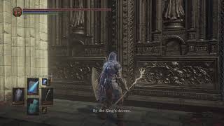 Dark Souls 3  Judicator Argo asks the Champion of Ash to leave through the door Dialogue [upl. by Vicki]