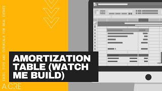 Watch Me Build a Fully Dynamic Mortgage Amortization Table in Excel [upl. by Esille370]