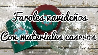 3 Ideas para hacer faroles con materiales reciclados y bicarbonato [upl. by Ongun]