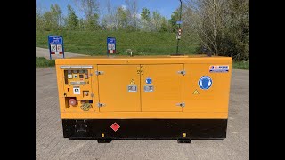 Starting up 40 KVA John Deere 4039 Inmesol 40 kVA Aggregaat Generator for sale [upl. by Pohsib]