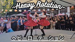 Dual Cam Strawberry Sunday Idols Performing Heavy Rotation at Little Tokyo 「ヘビーローテーション」AKB48 [upl. by Rolyt]