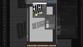 Create Stunning Halftone Lines on Text in Photoshop  Easy Tutorial shorts photoshop [upl. by Furmark710]