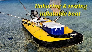 Inflatable Boat unboxing and testing  inflatable kayak  Goethe GTK370 Goboat inflatableboat [upl. by Ailes295]