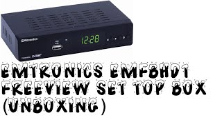 EMtronics EMFBHD1 Freeview Set Top Box Unboxing [upl. by Ruelle102]