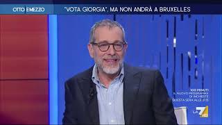 Meloni il commento di Formigli quotDovrebbe dare del Lei ai giornalistiquot [upl. by Anerual]