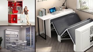 15 COOLEST Space Saving Furniture  Murphy Bed Ideas For Tiny Space [upl. by Rebmit]