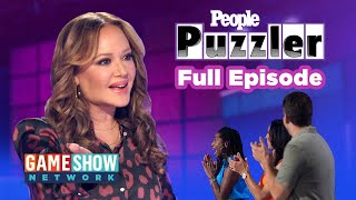 People Puzzler  FULL EPISODE  Leah Remini And a Chance To Win 10000  Game Show Network [upl. by Cowden475]