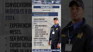 🛡️ SEGURIDAD LAGUS  VACANTE GUARDA DE SEGURIDAD [upl. by Marijane]