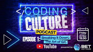 Breaking It Down The Art Of QA CodingCulturePodcast Episode 1 podcast tech softwareengineer [upl. by Pestana]