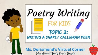 ✏️ How to Write a Shape Poem  Poetry Writing for Kids and Beginners [upl. by Ryun]