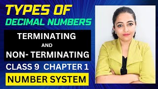 Types of decimal numbers  Terminating and non terminating decimal  Class 9  Number system [upl. by Lay]