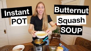 Instant POT Ginger and Butternut Squash Soup [upl. by Kirkwood]