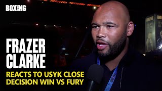 Frazer Clarke Reacts To Oleksandr Usyk Close Decision Win vs Fury [upl. by Clarice]