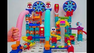 Big Vtech Marble Run Race ASMR  Pop Tubes Combination [upl. by Ahsinej]