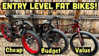 Entry Level Fat Bikes  Cheap vs Budget vs Value [upl. by Tabitha334]