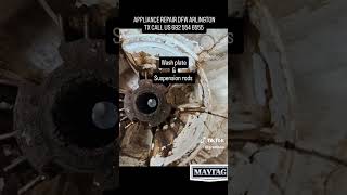 maytag washer bad wash plate and suspension rods appliance repair Arlington tx dfw [upl. by Alphonso550]