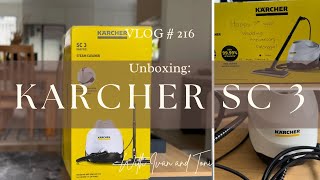 Unboxing my KARCHER STEAM CLEANER 3 SC3  VLOG 216 🇳🇿 [upl. by Silliw]