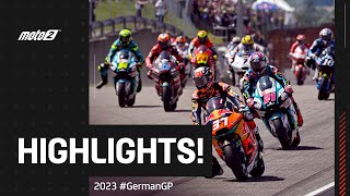 Moto2™ Race Highlights  2023 GermanGP 🇩🇪 [upl. by Kcirdot129]