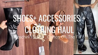 SHOES  ACCESSORIES CLOTHING HAUL  SHEIN  FOSCHINI THE FIX  COTTON ON  SOUTH AFRICAN YOUTUBER [upl. by Ailev166]