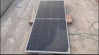 Solar panel clean wash [upl. by Nosahc]