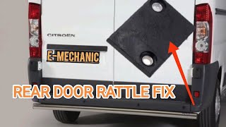 Van Rear Door Rattling Fix  Quick And Easy Fix For Door Rattling  Shaking [upl. by Diamond]