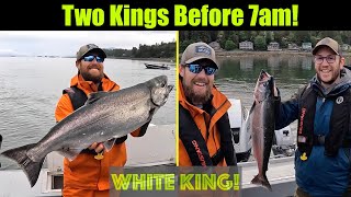 Two King Salmon Before 7am Alaskan King Salmon Fishing  Juneau Alaska JUNE 2023 alaska [upl. by Pedaias297]