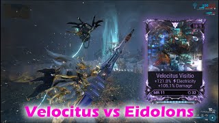 Warframe  Velocitus vs Eidolon No buff Inaros and Chroma Primed buffed SOLO [upl. by Copeland]