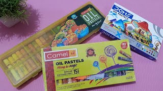 Best Camlin Oil Pastels Drawing🖍Camlin Oil Pastels ColourOil Pastels 15 Shades Unboxing And Review [upl. by Jehovah]