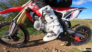 M2R RF Pit Dirt Bike With Pro Rider Demonstration Ride [upl. by Elvera]