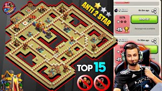 TOP 15 TH16 ANTI 2 STAR BASE LINK TH16 PUSHING BASE LINKTH16 ANTI ROOT RIDER BASE ANTI FIREBALL [upl. by Eibbed]