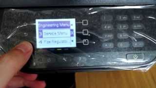 HP Officejet 4620 and HP Deskjet 3070A how to access service menu  factory reset [upl. by Alleber]