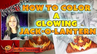 Spooktober How to Color Glowing JackOLanterns [upl. by Ahtebat180]