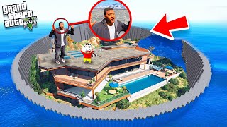 Shin Chan amp Franklin Saves His House From Biggest Tsunami Ever in GTA 5 in Telugu  Dhanu Dino [upl. by Lanoil347]