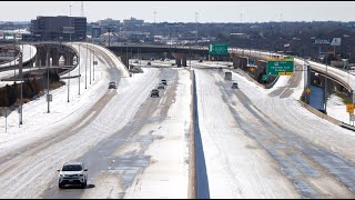 Texas in a Deep Freeze as Cold Air Digs Into the Southern US [upl. by Ertnom]