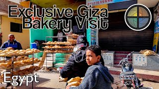 Walking through Peaceful Giza and Exclusive Bakery Visit [upl. by Tapes]