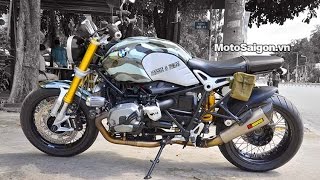 MotoSaigonvn  BMW R NineT Camos tem rằn ri  đồ chơi Wunderlich [upl. by Crosley803]