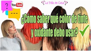 Cómo saber Qué COLOR de TINTE para CABELLO debo USAR  Qué color usar de tinte [upl. by Somerset889]