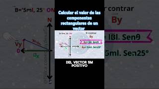 Componentes rectangulares de un vector fisicaconectaydesafia fisica physics ingenieria vectores [upl. by Hardej]