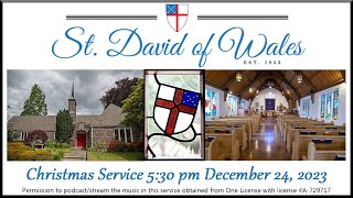 St David Episcopal Church 2023 Christmas Eve Service [upl. by Truelove]