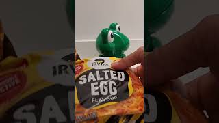 ASMR TRENDING FROGGY WANT SALTED EGG NOODLESasmr trending noodles satisfying reaction [upl. by Meredeth]