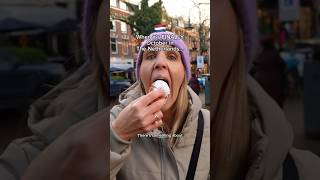 🇳🇱The BEST Dutch food invention oliebollen dutchfood travelvlog americansinthenetherlands [upl. by Attiuqihc690]