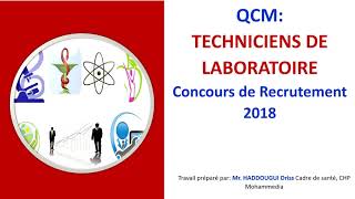 QCM Techniciens de laboratoire [upl. by Aznaed]