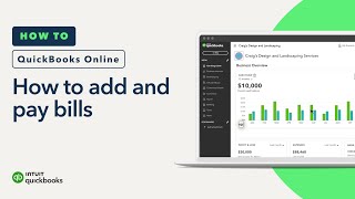 How to add and pay bills in QuickBooks Online [upl. by Zeke]