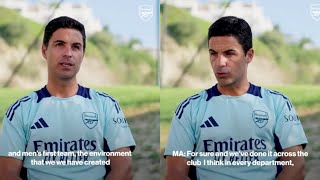 Mikel Arteta Full interview Ahead of New season Pre season Training  The Club is Hungry For more [upl. by Notak]