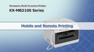 KXMB2100 series Mobile Print feature [upl. by Aihsenyt]