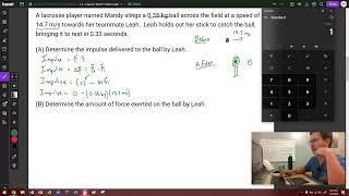 Momentum and Impulse Problems  Example 2 74C [upl. by Ailb445]