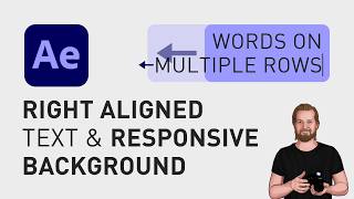 How to right align text in After Effects [upl. by Trepur]