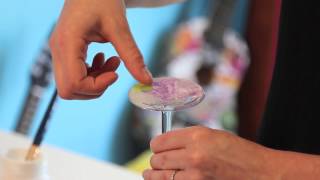 How to Make Decoupage Wine Glasses for the High Holidays [upl. by Ahsya]