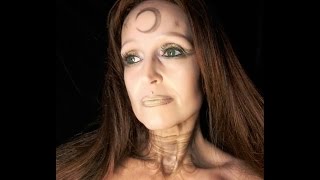 Arianrhod Welsh Celtic Moon Goddess makeup tutorial [upl. by Bashemath]