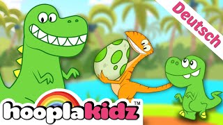 das Dinosaurier Lied  The Dinosaur Song  Und noch viele weitere Kinderlieder  HooplaKidz Deutsch [upl. by Nesnej701]